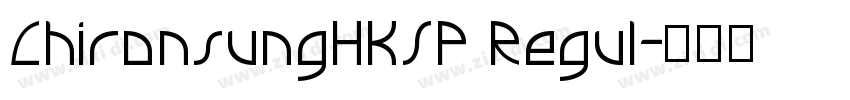 ChironsungHKSP Regul字体转换